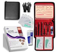 Kit Pratica Di Sutura | Completo Kit di Sutura Kit Per Studenti Di Medicina | Veterinari Cuscinetto Per Sutura Di Silicone | Resistente Ottimo Regalo