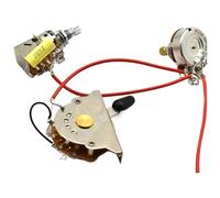 Kit precablato for cablaggio pickup chitarra a 3 vie con interruttore push-pull volume tono for basso A500k B500K