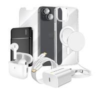 Kit Premium per iPhone 13 Cover, Vetro Protettivo, Caricatori, Power Bank, ,