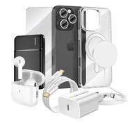 Kit Premium per iPhone 16 Pro Cover, Vetro Protettivo, Caricatori, Power Bank, ,