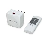 Kit Presa Wireless Radiocomandata 2000W, Interruttore Telecomandato 433,92 MHz ad Autoapprendimento, Telecomando Multi-Canale 12CH a Lunga Portata 30m, Presa Schuko Domotica e Fai-da-Te