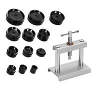 Kit pressa orologio con 12 matrici per ricambio e riparazione cassa posteriore o