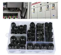 Kit Pressacavi Premium IP68 Impermeabile Nylon Materiale PA Set 50 Pezzi