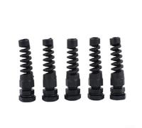 Kit pressacavo 5 pezzi PG7 PG9 PG11 protezione per cavi da 3 mm a 6,5 mm nei pannelli di controllo e nelle macchine (PG7 - nero)