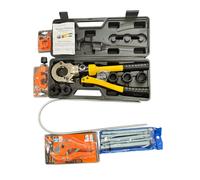 Kit Pressatrice Pinza 16-36 5pz Molla piega tubi+ taglia tubi 0-42/3-28/3-22