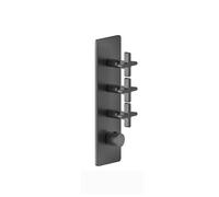 Kit prêt-à-monter Gessi Inciso+ pour thermostat encastré 3/4 haute performance, une rosace, montage vertical, 3 voies séparées, 58226713, 58226713, Colorazione: Ottone antico