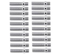 Kit prigionieri ruote estese, 20pcs 50mm Conversione viti prigioniere estese 12x1,5 a 12x1,5 Adattatore per vite adatto per 1998-2008
