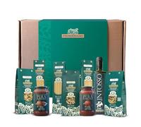 Kit Primograno Rustichella d'Abruzzo - Pasta Artigianale Italiana in Grano 100% Abruzzese con Pomodoro Pera & Olio EVO - Specialità Tipiche Abruzzesi
