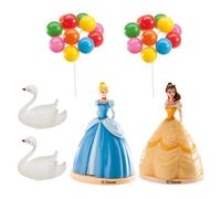 Kit PRINCIPESSE disney - Cenerentola e Belle topper decorazione per TORTA DOLCI