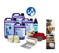 KIT PRO PER CREARE IL TAVOLO IN LEGNO E RESINA EPOSSIDICA CON ISTRUZIONI