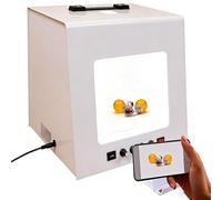 Kit Pro Per Fotografia Di Gioielli, Mini Studio Fotografico Softbox Con Piatto Girevole A 360° 4 Luci Di Riempimento Premium 3000-5500k 20000 Lux / 22000 Lux Per Fotografia Di Gioielli(TB300)
