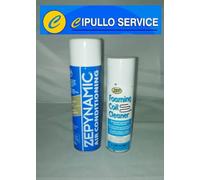 KIT PRO PULIZIA CLIMATIZZATORI CONDIZIONATORI ZEP SCHIUMOGENO + SANIFICANTE