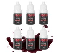 Kit Professional Washabile Sangue Finto - 6pc Dripping Reali Per Halloween, Trucco Scene, SFX, Cosplay e Film Horror