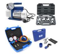 Kit professionale climatizzazione - pompa 42 lt set manometri 2 vie R32 R410A R1