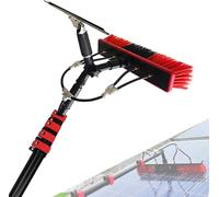 Kit Professionale con Asta alimentata ad Acqua - Pannello Solare da 20 Piedi e pulitore per vetri con tergivetro, Spazzola telescopica e Sistema di Lavaggio a Pressione per Una Pulizia effic