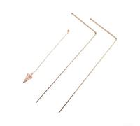 Kit professionale di canne da rabdomanzia in rame con strumento a pendolo per la guarigione energetica e la misurazione dei chakra, aste portatili per radiestesia per trovare oggetti sepolti (A)