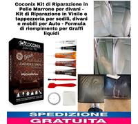 Kit Professionale di Riparazione in Pelle x divani Sedili Auto Giacche Borse