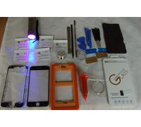 Kit Professionale di Riparazione Vetro Schermo Frontale per iPhone 6S Plus Nero