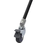 Kit professionale KUPO - 3 ruote girevoli con adattatore tondo e freno, movimento silenzioso per stativi luce, protezione pavimenti, montaggio rapido - ideale per studi e set