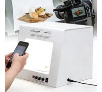 Kit Professionale Light Box Per Fotografia Di Gioielli, Mini Studio Fotografico Softbox "All-In-One" Con Rotazione Elettrica A 360° 4luci Di Riempimento Dimmerabili Per Piccole Imprese(TB200)