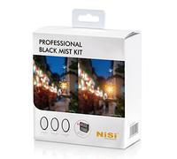Kit Professionale NiSi Black Mist Circolare da 82 mm, intensità 1/2, 1/4, 1/8, filtri di diffusione per effetti cinematografici morbidi, fotografia e videografia, con panno di pulizia e custodia