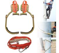 Kit professionale per arrampicata sugli alberi, punte in acciaio inox antiscivolo e imbracatura di sicurezza, strumenti essenziali per arrampicata all'aperto per chi cerca avventura (modello 500)