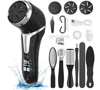 Kit professionale per pedicure, pedicure, cavo USB, pedicure e rimozione calli per pelle dura, pelle morta, talloni screpolati e dita secche, rimozione elettrica della pelle dura ricaricabile