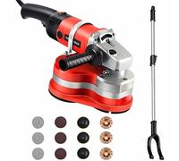 Kit professionale per smerigliatrice per calcestruzzo a 3 teste con rivestimento antipolvere e mola diamantata, motore ad alta potenza da 2800 W per levigatura e rettifica efficienti di pavimenti