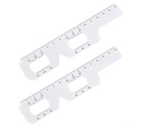 Kit professionale per test di visione con grafico oculare e righello Pd, adatto per medici e optometristi, scala chiara per una misurazione accurata, per pulire il design in PVC per o (GJC26-2pcs)