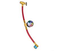 Kit professionale R1234YF AC tubo di ricarica, con manometro automobilistico aria condizionata sistema di ricarica, con raccordo in ottone per porta laterale bassa