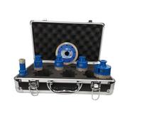 Kit Professionale Tazze Diamantate AVANGARD per Gres Porcellanato e Materiali Lapidei + Disco Omaggio - Valigetta Anti-Urto - Qualità Industriale per Posatori