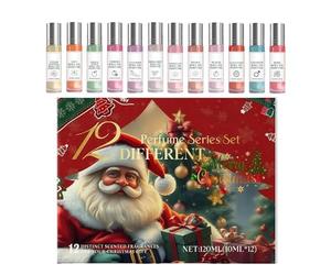 Kit profumo natalizio - profumo da donna da 12 pezzi, set di aromi chic, fragranza elegante | Lussuosa miscela festosa per pendolari, appuntamenti, feste, serate fuori, affari, serate sociali, incontr