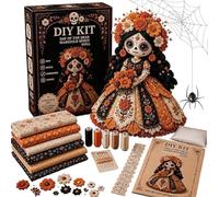 Kit Progetti Di Cucito Decorazioni Casa Streghe Scheletri Spaventose E