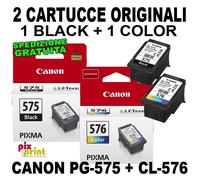 KIT PROMO Canon PG-575 + CL-576 ORIGINALI cartucce black+color TS3550i TR4750i