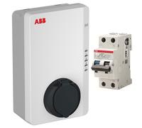 Kit Protect Abb Wallbox 7,4KW 1 Presa T2 RFID e protezione linea 6kA classe A