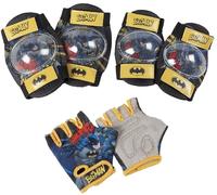 Kit protezione bici bambino DC Comics Batman, ginocchiere gomitiere e guanti BUN