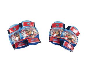 Kit protezione gomitiere e ginocchiere Paw Patrol Boy blu e rosso