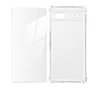 Kit Protezione Google Pixel 6a cover rinforzata + vetro temperato trasparente