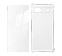 Kit Protezione Google Pixel 6a cover rinforzata + vetro temperato trasparente