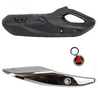 Kit Protezione Paracalore Marmitta Nero E Cromato Honda Sh 125 150 Abs 2022 2023