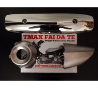 KIT PROTEZIONE PARACALORE SCARICO MARMITTA TMAX 530 2012 2016 CROMO