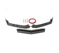 Kit Protezione Paraurti Anteriore ID Style Nero Lucido/fibra Carbonio Nera Per Chevrolet Per Corvette C8 Z51 2020 2021 2022 2023 Anteriore Alette Spoiler Paraurti(Aspetto in fibra di carbonio)