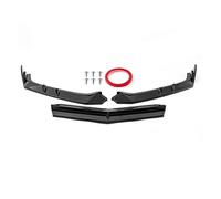 Kit Protezione Paraurti Anteriore ID Style Nero Lucido/fibra Carbonio Nera Per Chevrolet Per Corvette C8 Z51 2020 2021 2022 2023 Anteriore Alette Spoiler Paraurti(Glossy Black)