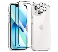 Kit Protezione per iPhone 13 Cover 2 Vetri Temperati e 2 Pellicole Fotocamera