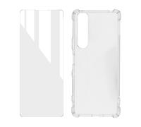 Kit Protezione Xperia 10 III / IV Cover Flessibile + Vetro Temperato Trasparente