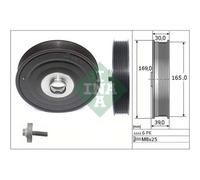 Kit Pulegge Albero Motore/a Gomito Schaeffler Ina 544 0088 20 per Nissan Renault