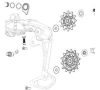 Kit pulegge per deragliatore posteriore Force22/Rival22