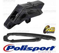 Kit Puleggia Catena E Guida Catena Polisport Black Per KTM SX 144 2016