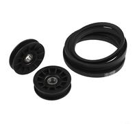 Kit puleggia folle a V e cinghia di trasmissione per trattori cadetti e tosaerba, sostituisce 756-05024 756-05032 754-05027 | Set di 3 pezzi di ricambio