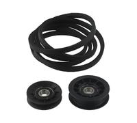 Kit puleggia folle e cinghia di trasmissione, compatibile con trattori da giardino John Deere L100 L110 L120 L130 LA Series e D Series, ricambio per GX20006 GX20286 GX20287